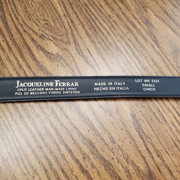 Jacqueline Ferrar Small Split Leather Belt Made in Italy - Picture 2 of 6